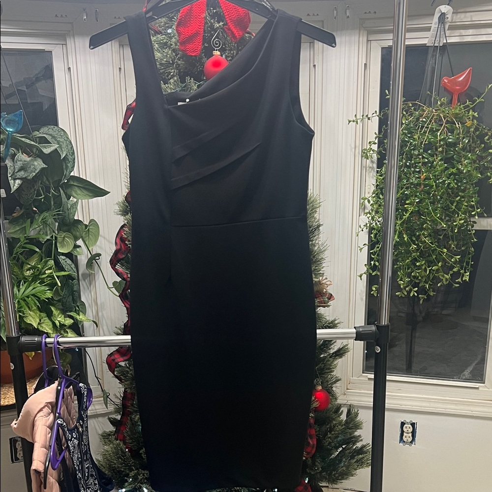 Calvin Klein Black Midi Dress